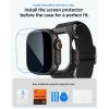 SPIGEN LITE FIT PRO & TEMPERED GLASS APPLE WATCH ULTRA 1 / 2 / 3 (49 MM) MATTE BLACK